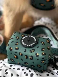 Pochette tendance pour sacs à crottes - Léopard Vert - Cocopup London