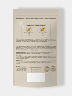 Poudre de Citrouille et Probiotiques pour chien - Hackney Dog House