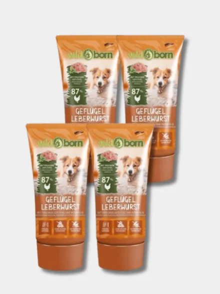Pâté en tube pour chien avec 87% de viande de Volaille 🐓 - WildBorn