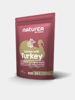 Pâtée pour chien - Recette au Poulet 🐓 et Dinde 🦃 (66%) - Naturea