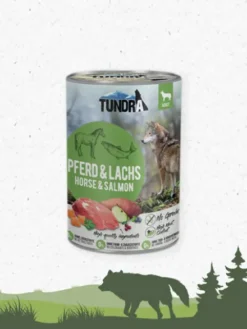 Pâtée pour chien - Recette Cheval 🐎 et Saumon 🐟 - Tundra