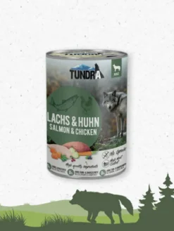 Pâtée pour chien - Recette Saumon 🐟 et Poulet 🐓 - Tundra