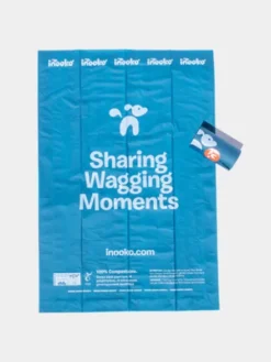 Sacs à crottes compostables pour chien - 1 rouleau de 15 sacs - inooko