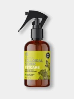 Spray répulsif insectes puces et tiques à base d'argent colloïdal pour chiens