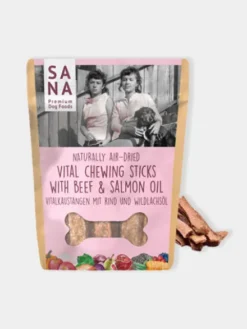Sticks dentaires pour chien - Boeuf 🐂 et Huile de Saumon - Sanadog