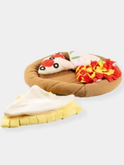 Tapis de fouille pour chien et chat - Pizza 🍕 - Taille XL (48cm)