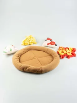 Tapis de fouille pour chien et chat - Pizza 🍕 - Taille XL (48cm)