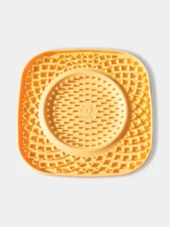 Tapis de léchage 🍽️😋 pour chien et chat - YoomY Plate - Jaune - inooko