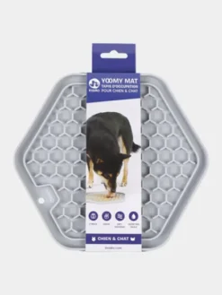 Tapis de léchage pour chien et chat - Yoomy Mat - Gris