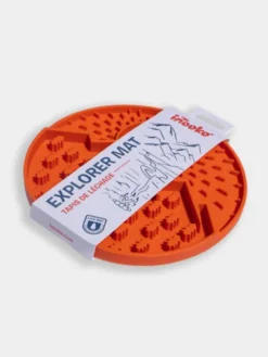 Tapis de léchage 🌄 pour chien et chat - Explorer Mat Orange - inooko
