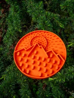 Tapis de léchage 🌄 pour chien et chat - Explorer Mat Orange - inooko