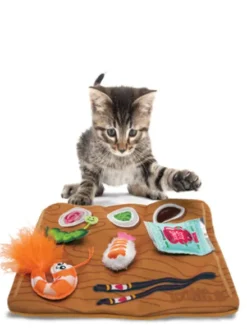Tapis interactif de fouille pour Chat - KONG Pull-A-Partz Sushi 🍣