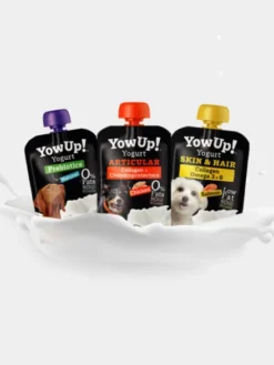 Yaourt à boire pour chien - Pelage goût Saumon 🐟 - Yow Up !