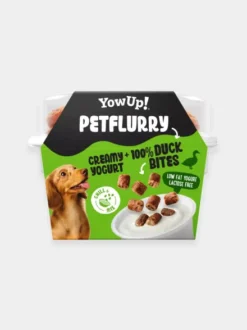 Yaourt pour chien avec topping au Canard 🦆 - Pet Flurry de Yow Up !