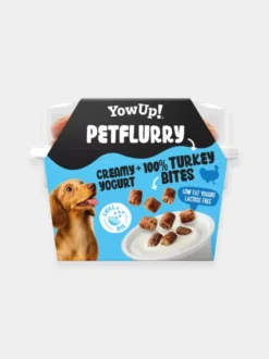 Yaourt pour chien avec topping à la Dinde 🦃 - Pet Flurry de Yow Up !